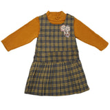 Girls 2Pcs Frock M03 - Mustard, Kids, Girls Frocks, Chase Value, Chase Value