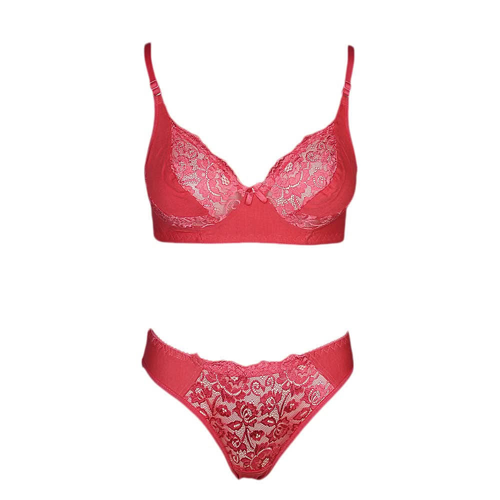 Women's Bra & Panty Set - T Pink, Women, Bra And Panty Sets, Chase Value, Chase Value