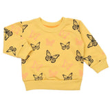 Newborn Girls Full Sleeves T-shirt - Yellow, Newborn Girls T-Shirts, Chase Value, Chase Value