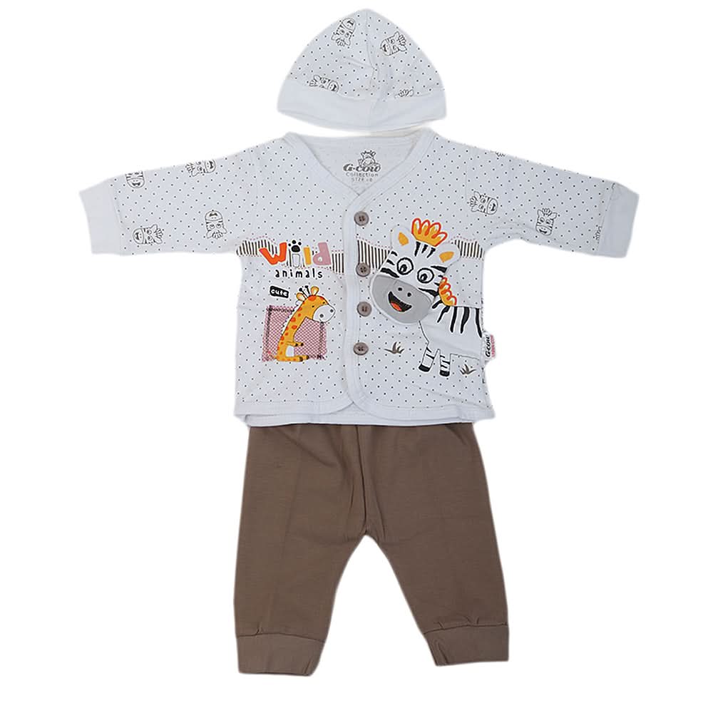 Newborn Boys Full Sleeves Suit - Coffee, Kids, NB Boys Sets And Suits, Chase Value, Chase Value