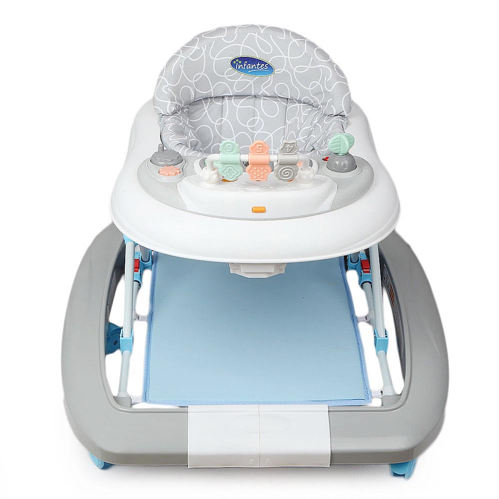 Baby Walker & Rocker 2 in 1 W1001 - Grey, Kids, Carrier Strollers And Furniture, Chase Value, Chase Value