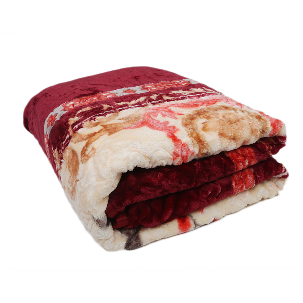 Double Bed Blanket Durex 2 Ply - Dark Purple, Home & Lifestyle, Blanket, Durex, Chase Value