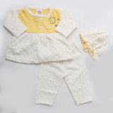 Newborn Girls Full Sleeves Suit - Mustard, Kids, NB Girls Sets And Suits, Chase Value, Chase Value