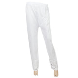 Women's Silk Embroidered Trouser - White, Women, Pants & Tights, Chase Value, Chase Value