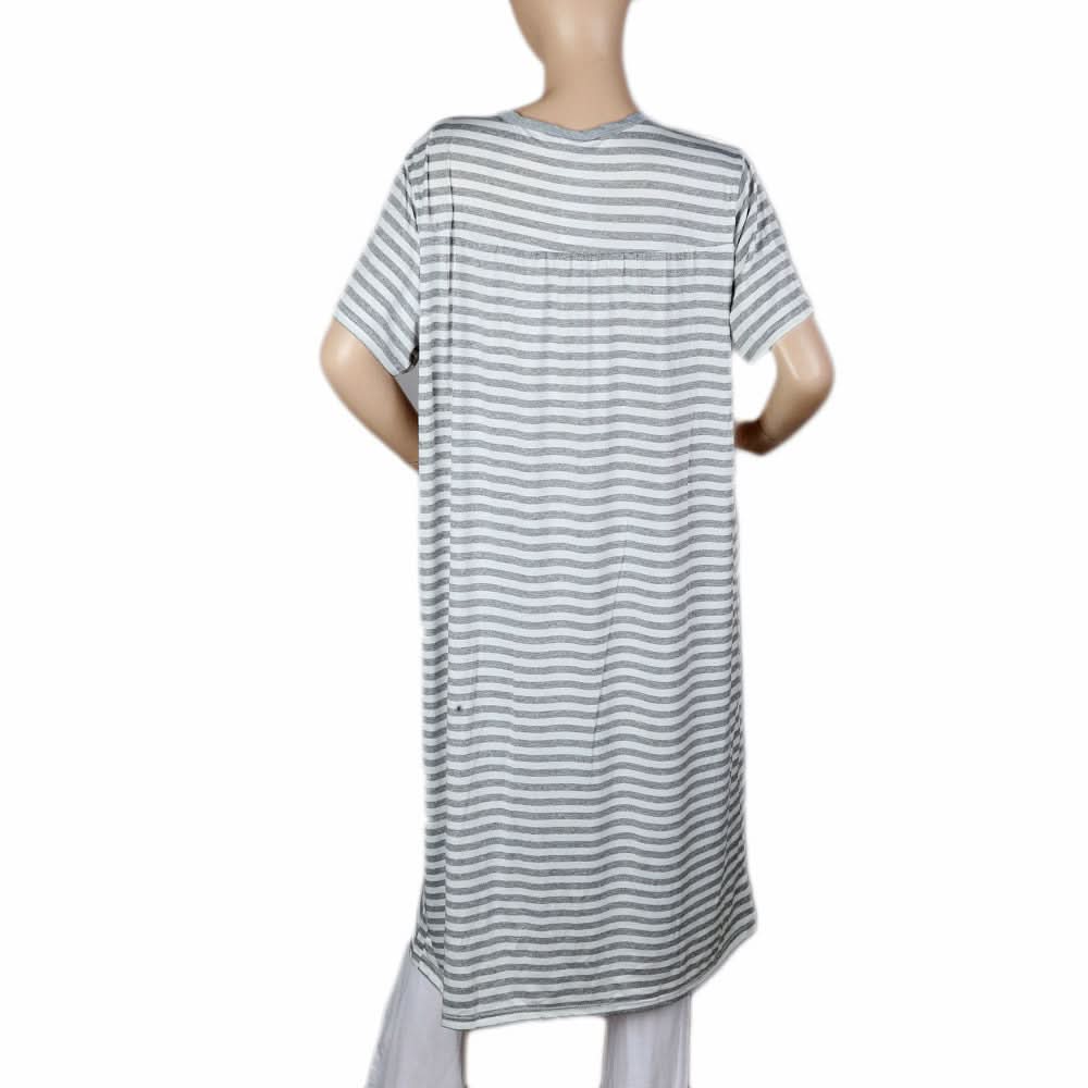 Women's Night Long T Shirt - Grey, Women, Night Suit, Chase Value, Chase Value