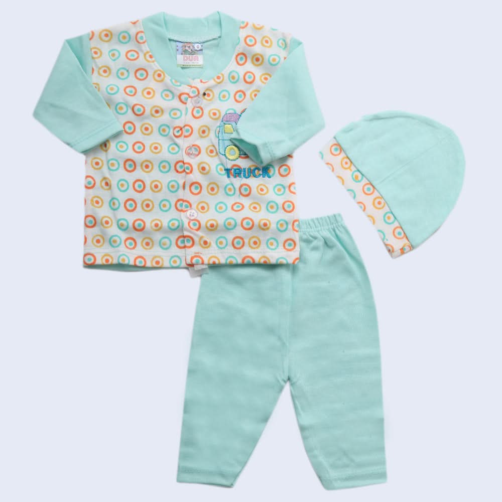 Newborn Boys Full Sleeves Suit - Cyan, Kids, NB Boys Sets And Suits, Chase Value, Chase Value