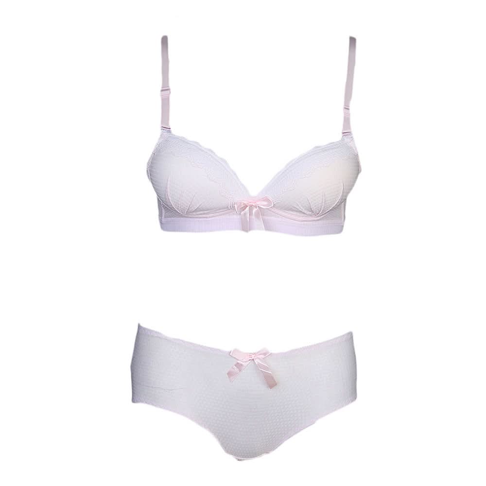 Women's Foam Bra & Panty Set - Pink, Women, Bra And Panty Sets, Chase Value, Chase Value