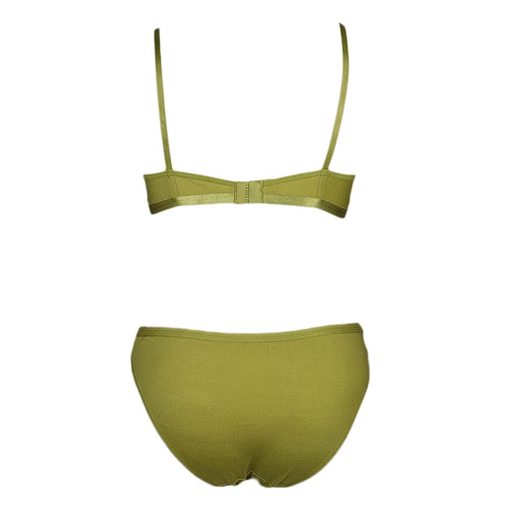 Women's Panty & Bra Set - Olive-Green, Women, Bra And Panty Sets, Chase Value, Chase Value