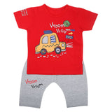 Boys Half Sleeves Short Suit - Red, Kids, Boys Sets And Suits, Chase Value, Chase Value