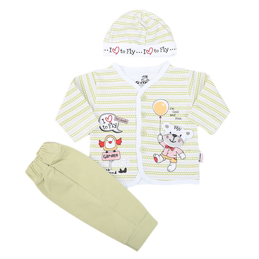 Newborn Boys Full Sleeves Suit - Green, Kids, NB Boys Sets And Suits, Chase Value, Chase Value