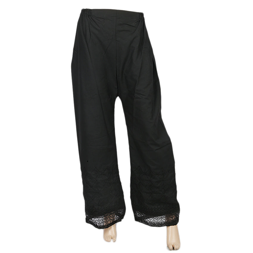 Women's Embroidered Bell Bottom Trouser - Black, Women, Pants & Tights, Chase Value, Chase Value
