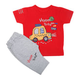 Boys Half Sleeves Short Suit - Red, Kids, Boys Sets And Suits, Chase Value, Chase Value