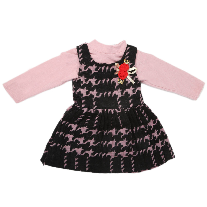 Girls 2Pc Frock - Tea Pink, Kids, Girls Frocks, Chase Value, Chase Value