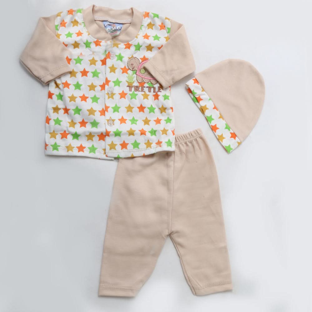 Newborn Boys Full Sleeves Suit - Beige, Kids, NB Boys Sets And Suits, Chase Value, Chase Value
