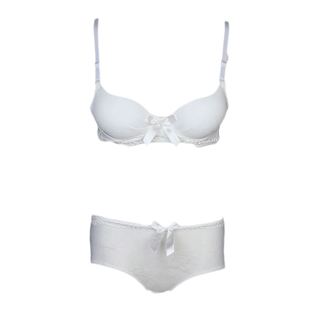 Women's Foam Bra & Panty Set - White, Women, Bra And Panty Sets, Chase Value, Chase Value