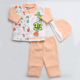 Newborn Boys Full Sleeves Polar Suit - Peach, Kids, NB Boys Sets And Suits, Chase Value, Chase Value