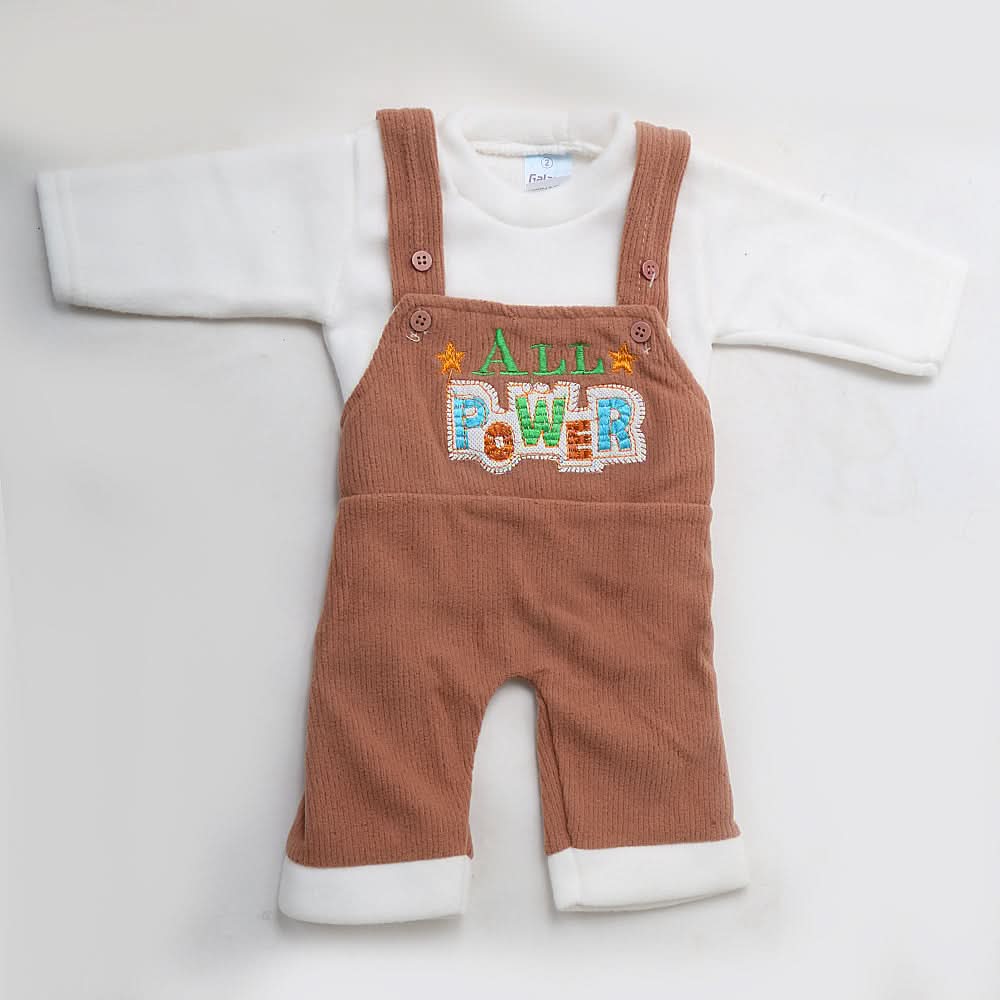 Newborn Boys Polar Romper - Brown, Kids, NB Boys Rompers, Chase Value, Chase Value