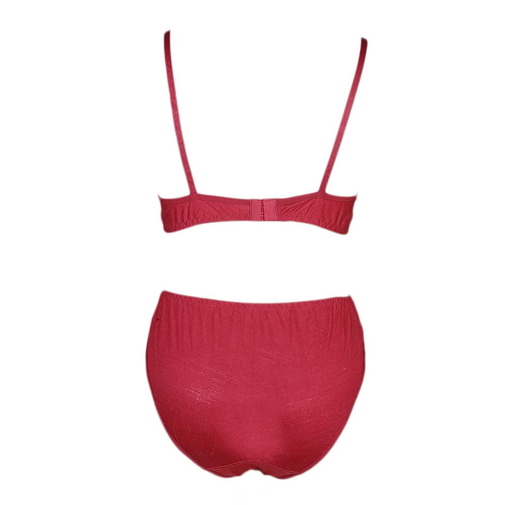 Women's Bra & Panty Set - Maroon, Women, Bra And Panty Sets, Chase Value, Chase Value