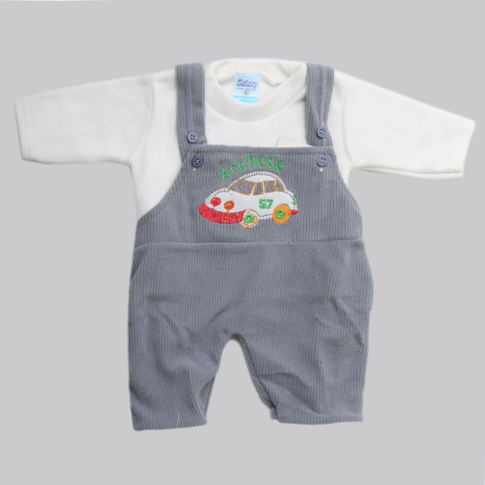 Newborn Boys Polar Romper - Steel Blue, Kids, NB Boys Rompers, Kids, NB Girls Rompers, Chase Value, Chase Value