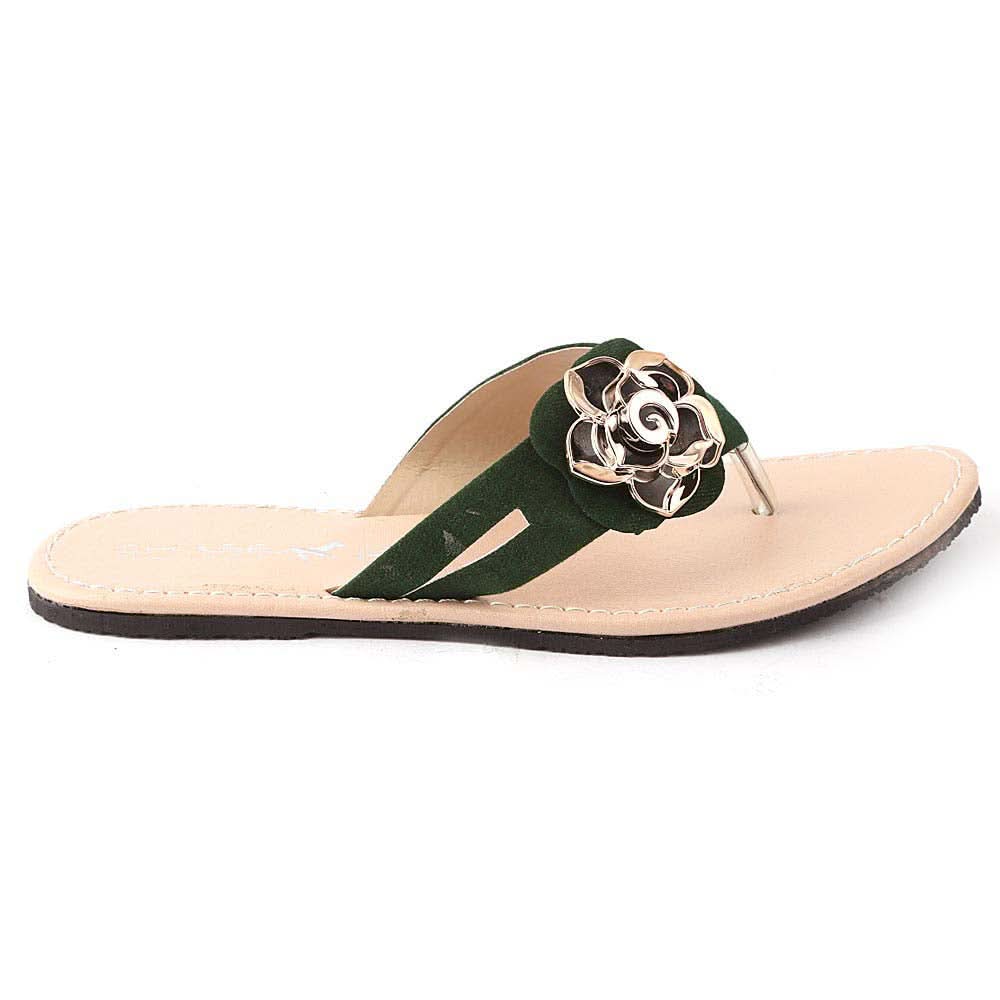 Women's Slipper (606) - Green, Women, Slippers, Chase Value, Chase Value