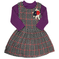 Girls 2Pc Frock - Purple, Kids, Girls Frocks, Chase Value, Chase Value