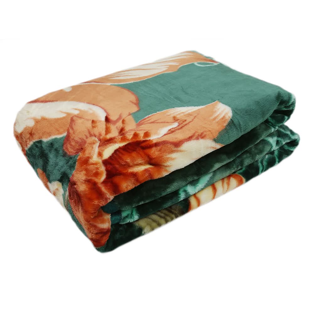 Single Bed Blanket Moro King 2 PLY - Green, Home & Lifestyle, Blanket, Chase Value, Chase Value