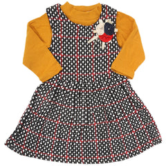 Girls 2Pc Frock - Mustard, Kids, Girls Frocks, Chase Value, Chase Value