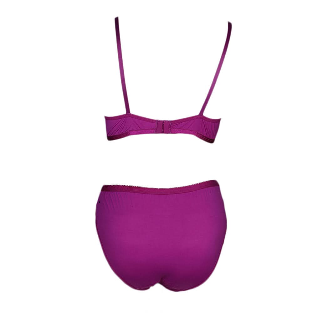 Women's Bra & Panty Set - Purple, Women, Bra And Panty Sets, Chase Value, Chase Value