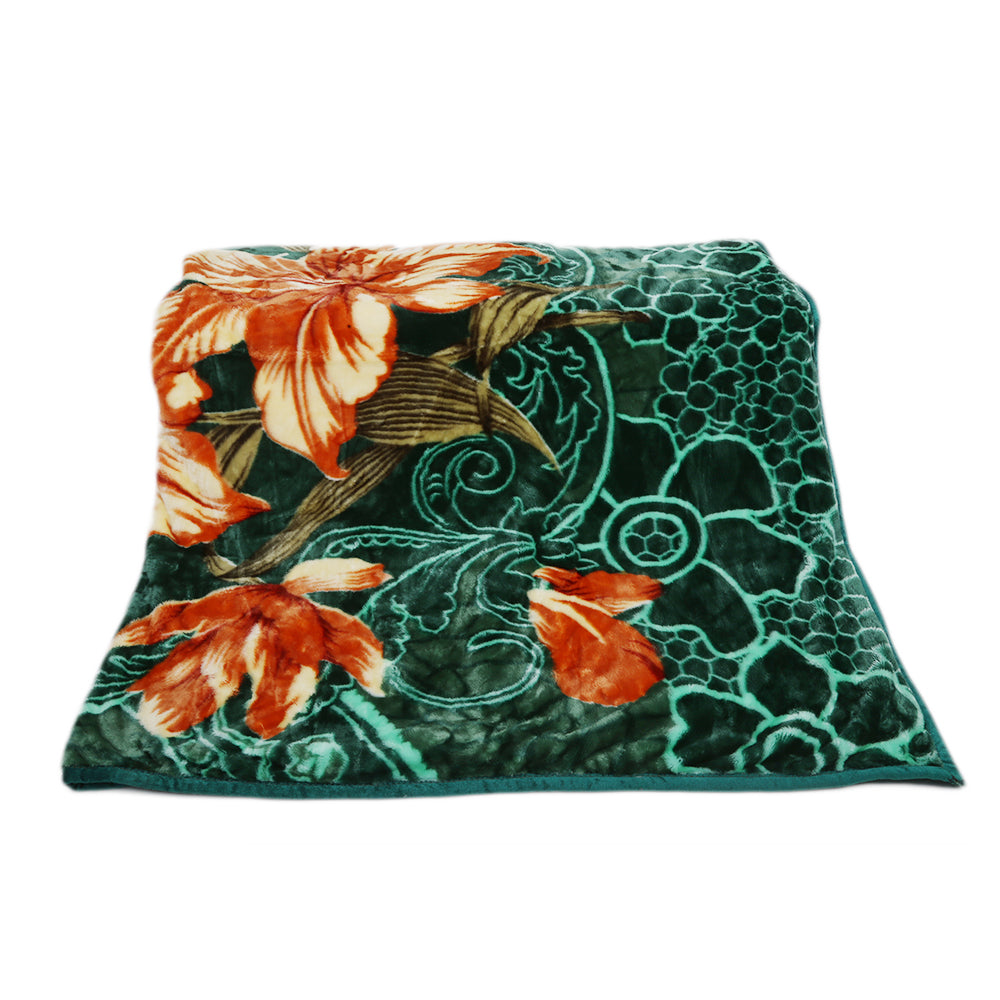 Blanket Moro King 2 Ply Single Bed - Green, Home & Lifestyle, Blanket, Chase Value, Chase Value