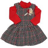 Girls 2Pc Frock D087 - Red, Kids, Girls Frocks, Chase Value, Chase Value