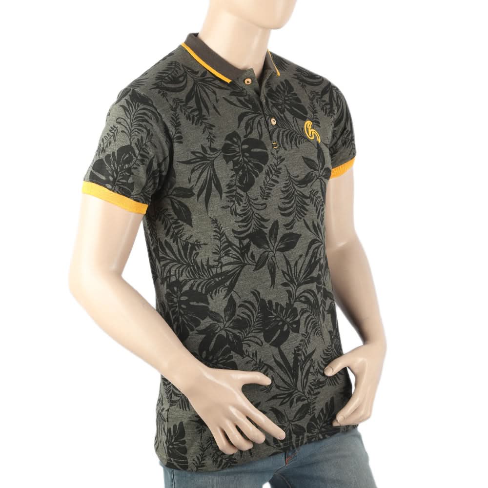 Men's Half Sleeves Polo T-Shirt - Olive Green, Men, T-Shirts And Polos, Chase Value, Chase Value