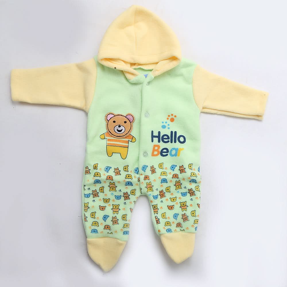 Newborn Boys Polar Romper - Green, Kids, NB Boys Rompers, Kids, NB Girls Rompers, Chase Value, Chase Value