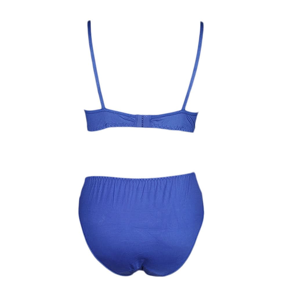 Women's Bra & Panty Set - Royal Blue, Women, Bra And Panty Sets, Chase Value, Chase Value