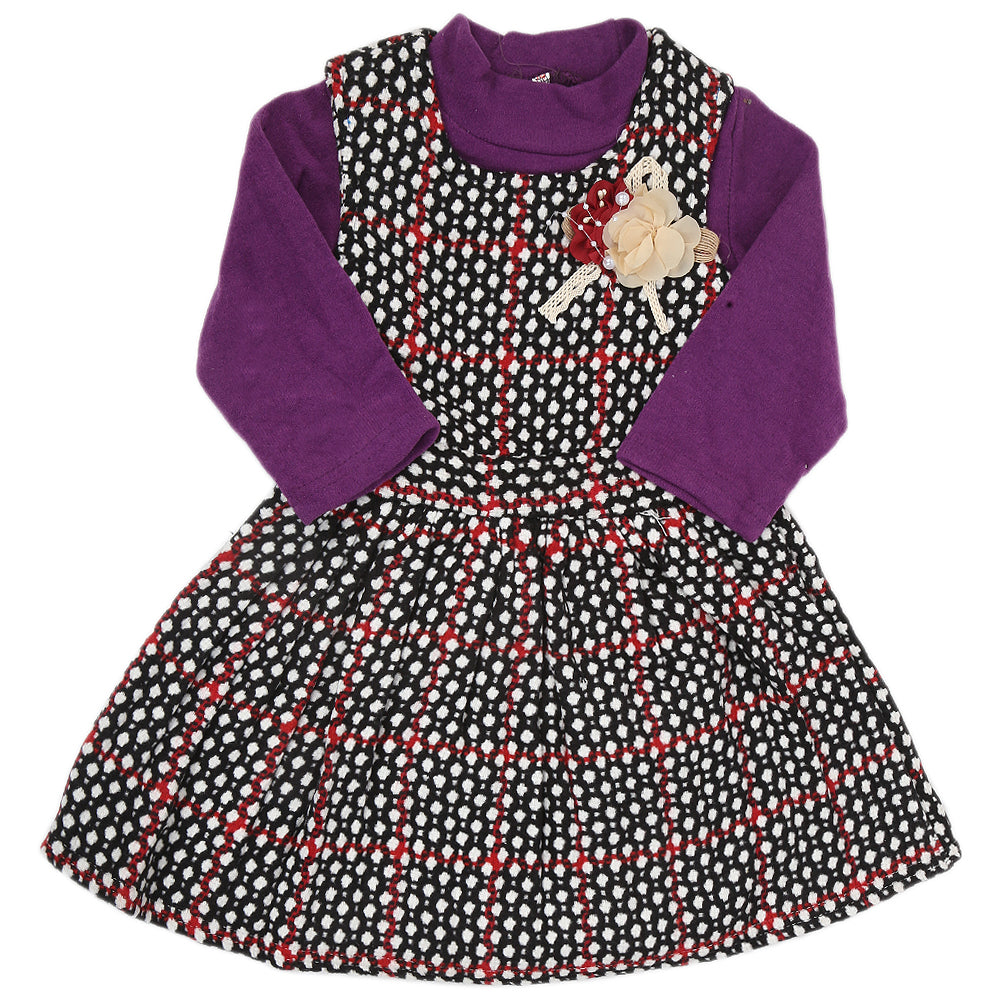 Girls 2Pc Frock - Purple, Kids, Girls Frocks, Chase Value, Chase Value