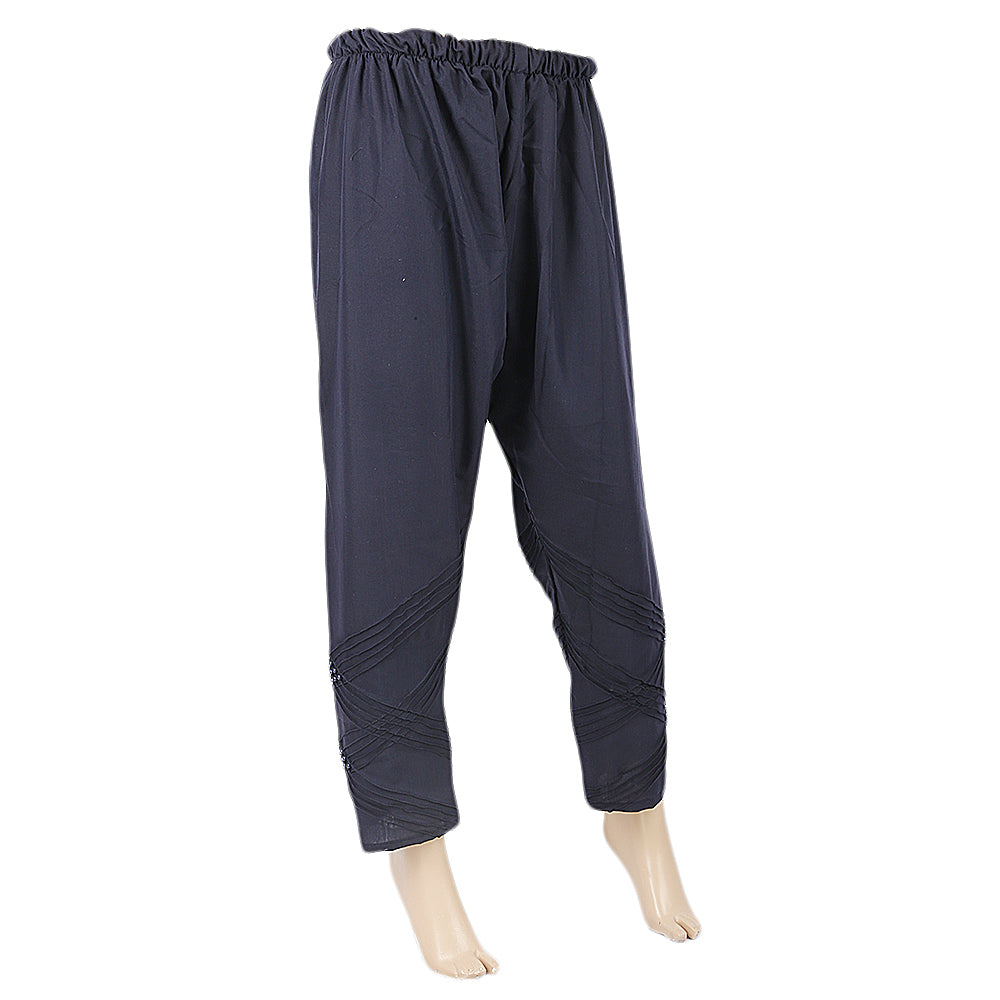 Women's Trouser With Moti - Navy Blue, Women, Pants & Tights, Chase Value, Chase Value