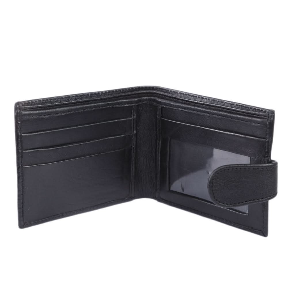 Men's Leather Wallets W-CV-02 - Black, Men, Wallets, Chase Value, Chase Value
