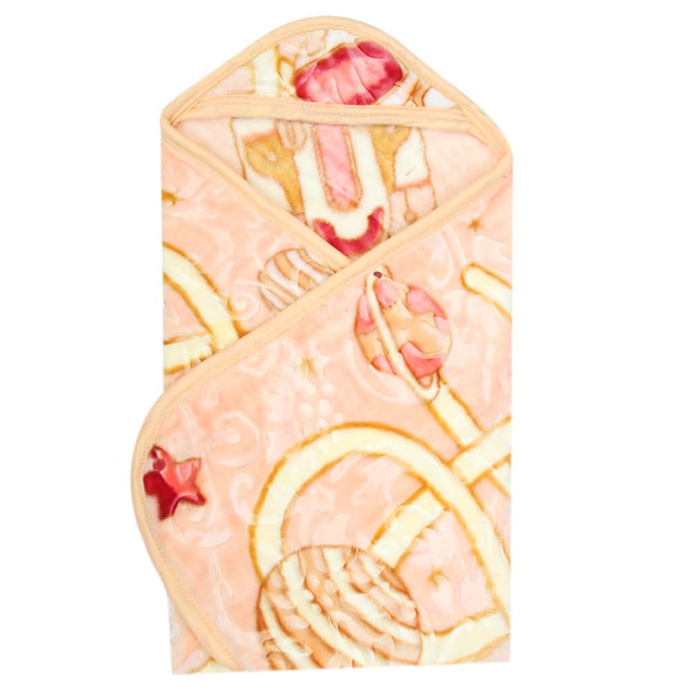 Newborn Kids Hoodie Blanket - Peach, Kids Blanket, Chase Value, Chase Value