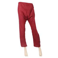 Women's Trouser With Moti - Maroon, Women, Pants & Tights, Chase Value, Chase Value