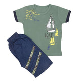 Boys Half Sleeves Short Suit - Green, Kids, Boys Sets And Suits, Chase Value, Chase Value