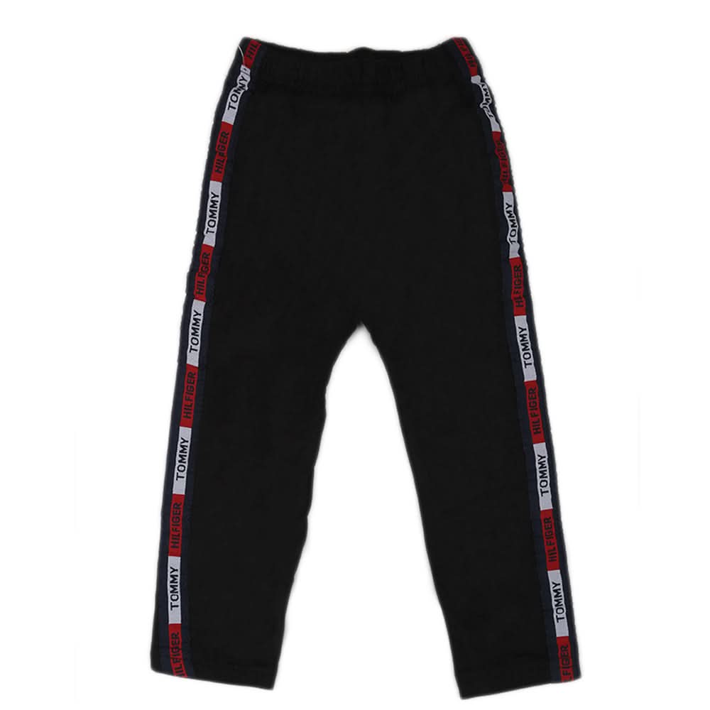 Girls Plain Tight Side Tape - Black - A, Kids, Tights Leggings And Pajama, Chase Value, Chase Value