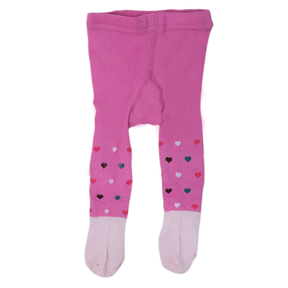 Newborn Girls Printed Leggings - Dark-Pink, Kids, NB Boys Shorts And Pants, Kids, NB Girls Shorts Skirts And Pants, Chase Value, Chase Value