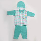 Newborn Boys Full Sleeves Suit - Steel Blue, Kids, NB Boys Sets And Suits, Chase Value, Chase Value