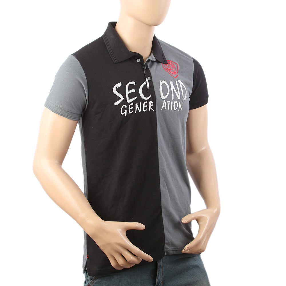 Men's Half Sleeves Polo T-Shirt - Grey, Men's T-Shirts & Polos, Chase Value, Chase Value