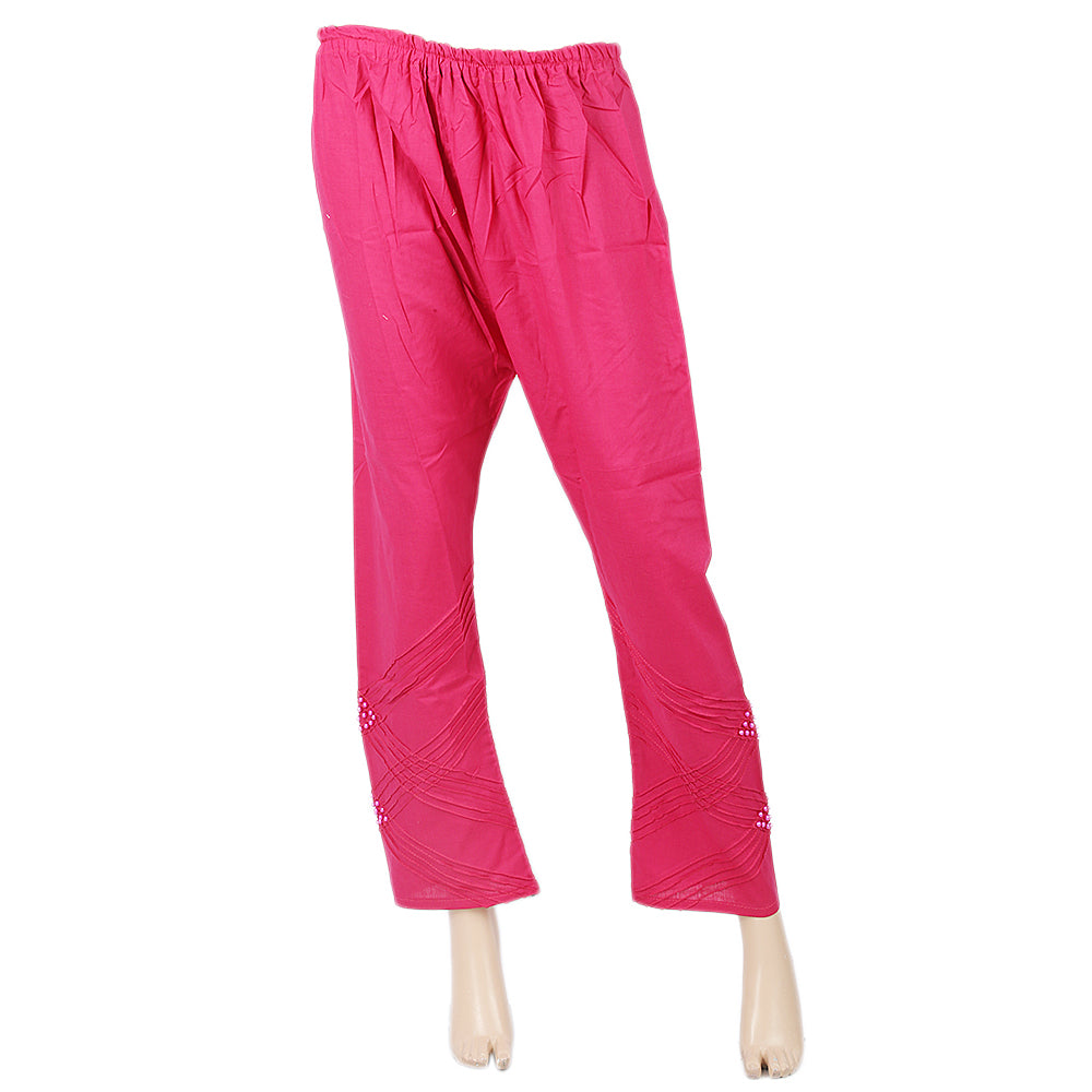 Women's Trouser With Moti - Pink, Women, Pants & Tights, Chase Value, Chase Value