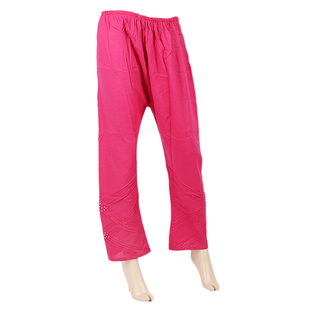 Women's Trouser With Moti - Pink, Women, Pants & Tights, Chase Value, Chase Value