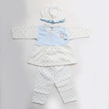 Newborn Girls Full Sleeves Suit - Light Blue, Kids, NB Girls Sets And Suits, Chase Value, Chase Value