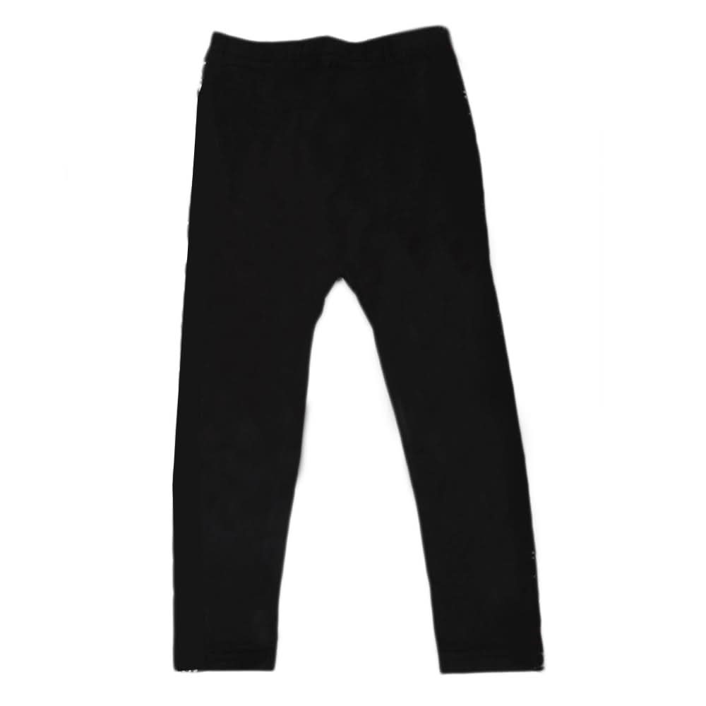 Girls Plain Tight Side Tape - Black - B, Kids, Tights Leggings And Pajama, Chase Value, Chase Value