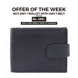 Men's Leather Wallets W-CV-03 PKR - Black, Men, Wallets, Chase Value, Chase Value