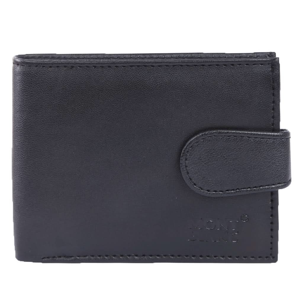 Men's Leather Wallets W-CV-03 PKR - Black, Men, Wallets, Chase Value, Chase Value