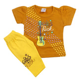 Newborn Girls Half Sleeves Suit - Yellow, Kids, Newborn Girls Sets And Suits, Chase Value, Chase Value